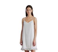 Noidinotte - Camicia da Notte Donna in Viscosa bretellina Articolo DOT - L Panna