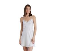 Noidinotte - Camicia da Notte in Raso con Spalline Sottili e Dettagli in Pizzo Articolo Pleasure - 44 Panna