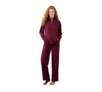 Noidinotte - Completo Donna Micropile a Coste Articolo Unito. - M Bordeaux