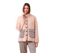 Noidinotte - Giacca donna double face in eco-agnellino articolo sheepy - M Panna