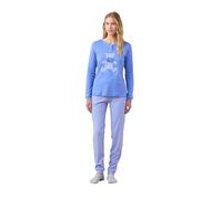 Noidinotte - Pigiama Donna Caldo Cotone Articolo Bear. - XL Azzurro