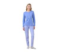 Noidinotte - Pigiama Donna Caldo Cotone Articolo Heart. - M Azzurro