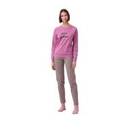 Noidinotte - Pigiama Donna Caldo Cotone Articolo Paris - M Rosa