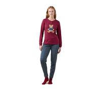 Noidinotte - Pigiama Donna Caldo Cotone Articolo Scozzese. - S Bordeaux