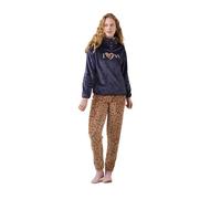 Noidinotte - Pigiama Donna Coral Articolo Animalier. - L Blu