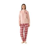 Noidinotte - Pigiama Donna Coral Articolo Cuore. - S Rosa