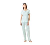 Noidinotte - Pigiama Donna Estivo in Cotone Articolo Essential. - 44 Verde