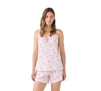 Noidinotte - Pigiama Donna Estivo in Cotone Articolo Pretty Stripes. - M Rosa