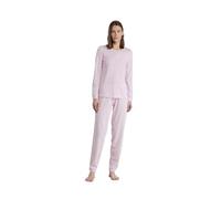 Noidinotte - Pigiama Donna in Cotone con Top Manica Lunga e Pantalone con Polsini Articolo Cherry Bloom - XS Rosa