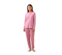 Noidinotte - Pigiama Donna Invernale in Caldo Cotone Articolo Morning. - M Rosa