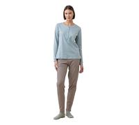 Noidinotte - Pigiama Donna Invernale in Caldo Cotone Articolo Trim. - M Azzurro