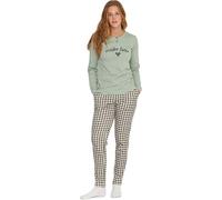 Noidinotte - Pigiama Donna Maybe in Caldo Cotone con Collo Due Bottoni - L Nero