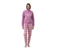 Noidinotte - Pigiama Donna Micropile Articolo cuoricino. - L Rosa