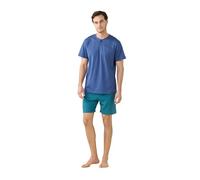 Noidinotte - Pigiama Uomo Estivo in Cotone Articolo Colorful. - M Blu