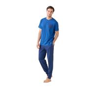 Noidinotte - Pigiama Uomo Estivo in Cotone Articolo Navy DOT. - L Blu