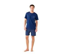 Noidinotte - Pigiama Uomo Estivo in Cotone Articolo Stripes. - M Blu