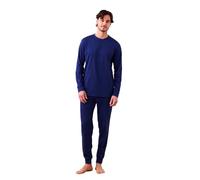 Noidinotte - Pigiama Uomo Jersey Invernale Articolo Dany. - L Blu