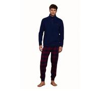 Noidinotte - Pigiama uomo micropile belfast - S Blu