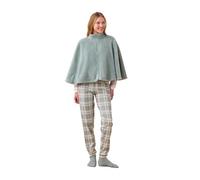 Noidinotte - Poncho donna eco pelliccia articolo lurex - M-L Verde