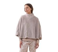 Noidinotte - Poncho donna eco pelliccia articolo lurex - M-L Verde