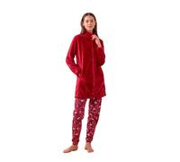 Noidinotte - Vestaglia donna coral articolo unito. - XL