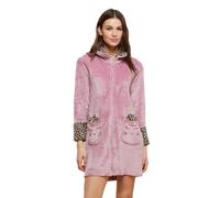 Noidinotte - Vestaglia donna coral ghepardo - L Rosa