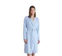 Noidinotte - Vestaglia donna in cotone con fusciacca colore azzurro - 50 Azzurro