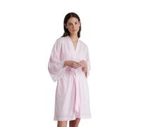 Noidinotte - Vestaglia donna in cotone con manica 3/4 e cintura in vita articolo cherry bloom - L Rosa