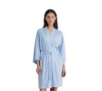 Noidinotte - Vestaglia donna in cotone con maniche ampie e cintura in vita articolo vichy - L Azzurro