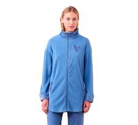 Noidinotte - Vestaglia donna in micropile articolo cuore. - XL Blu