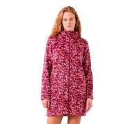 Noidinotte - Vestaglia donna invernale in coral articolo fiori. - L Bordeaux
