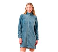 Noidinotte - Vestaglia donna invernale in coral articolo unito. - M Azzurro