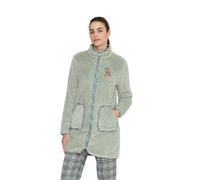 Noidinotte - Vestaglia donna lily in paris in coral con zip - XL Verde