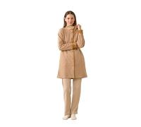 Noidinotte - Vestaglia donna micropile articolo velvet. - S Beige