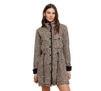 Noidinotte - Vestaglia donna micropile ghepardo - S Beige nero