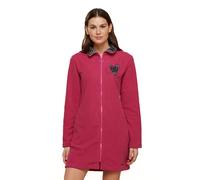 Noidinotte - Vestaglia donna micropile love - XS Fucsia