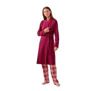 Noidinotte - Vestaglia donna micropile soft-touch articolo easy - 42 Bordeaux