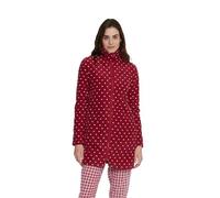 Noidinotte - Vestaglia donna petit coeur in pile con zip - XS Bordeaux
