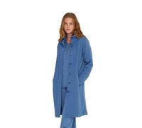 Noidinotte - Vestaglia donna unity in metelassè con bottoni - L Azzurro