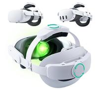 Noiposi Cinghia per la testa per Meta Quest 3s/3/Quest 2, doppia manopola regolabile, cinghia di ricambio per cuffie VR, supporto migliorato, comfort e riduzione della pressione, prolunga il tempo di