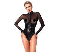 Noir - body lucente e trasparente (nero) - XL