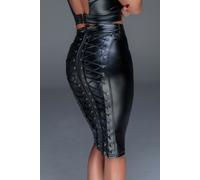 Noir Handmade F152 Powerwetlook Pencil Skirt with Long Zipper XXL