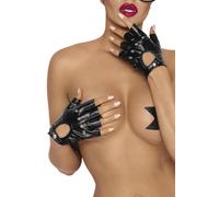 Noir Handmade F264 Powerwetlook Fingerless Gloves