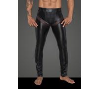 Noir Handmade H059 Men's Powerwetlook Long Pants with Inserts and Pockets Made of 3D Net M