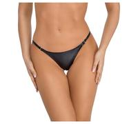 Noir - tanga effetto lucido - nero