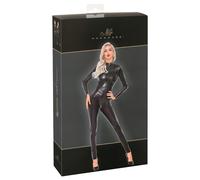 Overall Lungo Sexy Coprente con Motivo Pitonato Noir (nero) - M