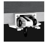 NOIRDA Binario per Tenda da Incasso per Montaggio A Soffitto, Bastone per Tende Invisibile in Alluminio per Divisorio di Ambienti(Nero,95cm/3.1ft)