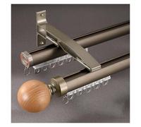 NOIRDA Binario per Tende A Parete per Tende, Tendaggi E Divisori, Sistema di Binari Scorrevoli per Tende Resistenti per La Privacy in Stanze Aperte(Champagne,250cm/8.2ft(2 * 125cm))