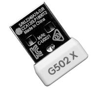NoirVogel Adattatore ricevitore USB Dongle per mouse wireless Logitech G502X/G502X Plus Lightspeed (bianco)
