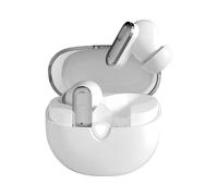 Noise Cancelling Earphones, In-Ear Earbuds, High-Fidelity Sound with Fast Charging, ABS Build, Wireless Headphones for Smartphones, Sports, Travel, Gym Use, White, 1 Pair